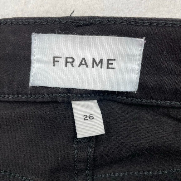 Frame Womens Black Le High Skinny High Rise Pants Size 26 - Picture 8 of 11